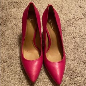 Hot Pink Coach Pumps